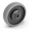 WTE 125/8K1 125mm Polypropylene wheel - non-marking rubber tyre - ball bearing