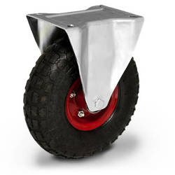 Kółko pompowane transportowe stałe TPS-CSPN 260K  koło pneumatyczne stalowa piasta  Nośność 100 kg / 260mm / kulkowe