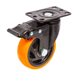 100 kg 100 mm Kółko obrotowe z hamulcem CAST-CKPS-PPVC 100K-HC