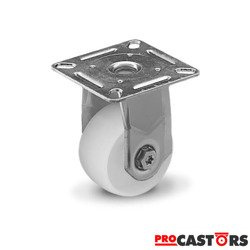 Kółko nierdzewne stałe MX050NATF koło poliamidowe / Nośność 50 kg / 50 mm / ślizgowe