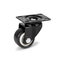 Koło obrotowe PVC 40mm z łożyskiem kulkowym CAST-KPAC-PVC40K