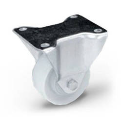 Koło poliamidowe stałe TPM-POOB 80K1 z kołem poliamidowym. Nośność 200 kg / 80mm/ kulkowe