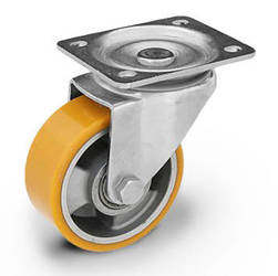 200 kg 80mm Kółka do wózka transportowe obrotowe do dużych obciążeń KPM-ALPU 80K 200 kg / 600-800 kg/4 koła  Kółka skrętne do wózków platform 80mm Zestaw kołowy