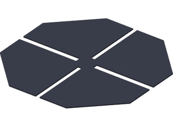 Podkładka gumowa SH175 ( Odpowiednie dla  PODSTAWKI TARASOWE DDP016 )