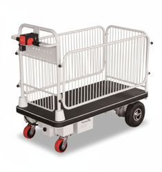 Wózek platformowy elektryczny transportowy magazynowy 400 kg