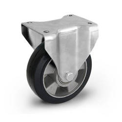 Koło transportowe stałe 200mm 400 kg TPM-ALGE 200K z kołem pełnym gumowym piasta aluminium