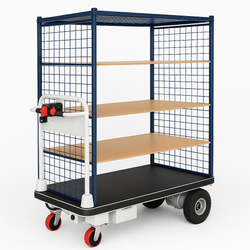 Wózek regałowy elektryczny transportowy magazynowy 400 kg