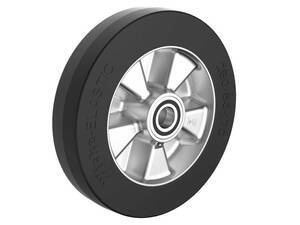 Kółko do pługa zamiatarki aluminiowo-gumowe AL-GU 250/25K WI Nośność 500 kg / 250mm/ kulkowe