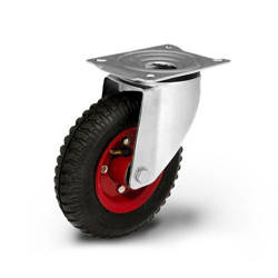 Kółko pompowane transportowe skrętne KPS-CSPN 220K  koło obrotowe pneumatyczne stalowa piasta  Nośność 100 kg / 220mm / kulkowe