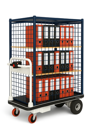 Wózek regałowy elektryczny transportowy magazynowy 400 kg