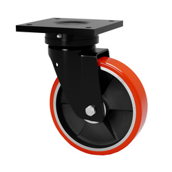 1000 kg - 1100 kg Koło transportowe obrotowe CAST-HSWW-ZPU 200K do dużych obciążęń wysoka nośność 1100 kg / 200mm