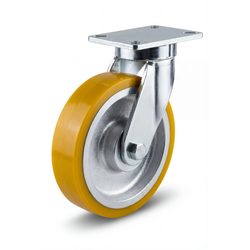 2500 kg Koło transportowe obrotowe CAST-HSWW-BZPU 250K przemysłowe do dużych obciążeń Nośność 2500 kg / 250mm