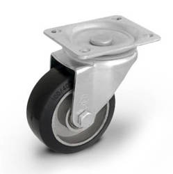 Kółka obrotowe pełna guma transportowe 100 mm przemysłowe do dużych obciążeń KPM-ALGE 100K 160/500 kg