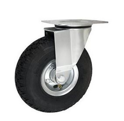 Koło pneumatyczne skrętne fi 260 mm 200 kg do wózka CAST-2602MŁKx4