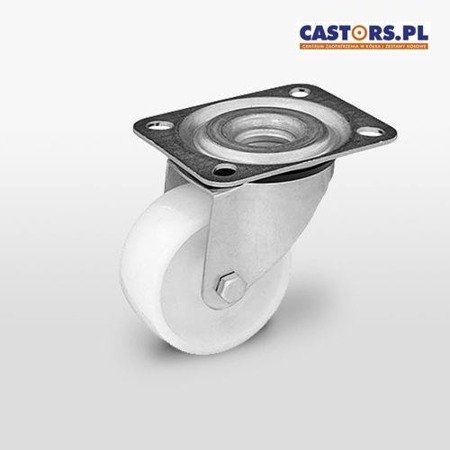 Zestaw kołowy skrętny KPE-POB 125S z kołem poliamidowym. Nośność 150 kg / 125mm/ ślizgowe